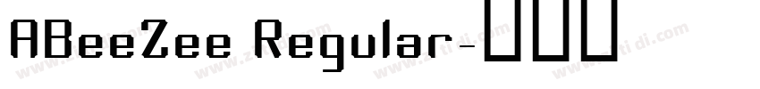 ABeeZee Regular字体转换